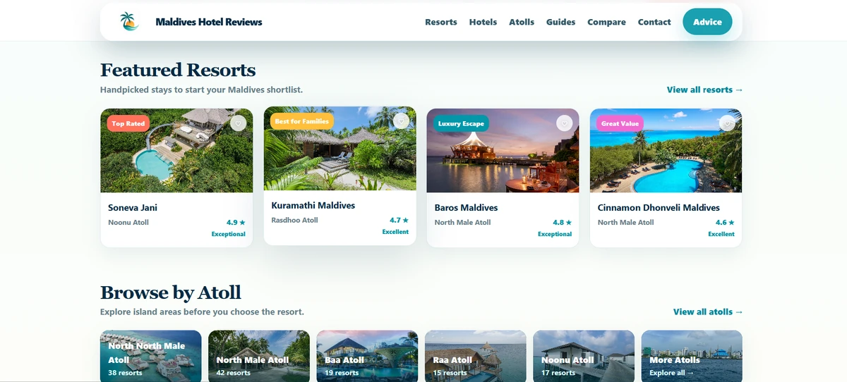 Maldives Hotel Reviews